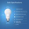Feit Electric Feit Smart Home A19 E26 (Medium) Smart-Enabled LED Bulb Daylight 60 Watt Equivalence 3 pk OM60/950CA/AG/3 - alternate 2